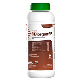 Biorgan SF Mejorador de suelo. Compuesto a base de productos orgánicos. Líquido.