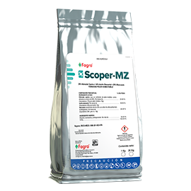 Scoper-Mz Fungicida Agrícola a Base de Hidróxido Cúprico + Azufre Elemental + Mancozeb. Polvo Humectable. para Deficiencia de Azufre (S)